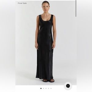 DISSH Lea Black Maxi Dress NWT